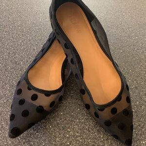 J crew Polk dot flats